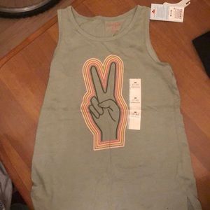 Sleeveless Peace Sign Shirt!